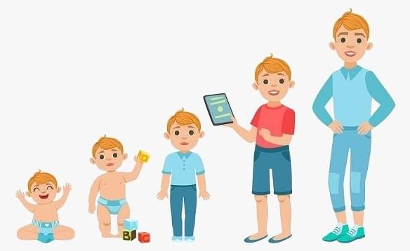 Evolucion del crecimiento y desarrollo de un niño